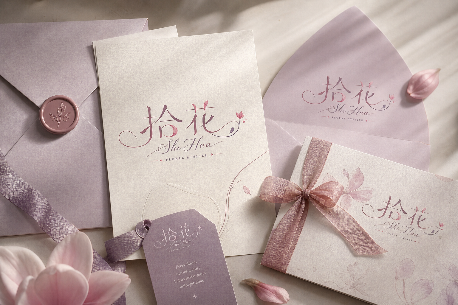 拾花 婚礼请柬