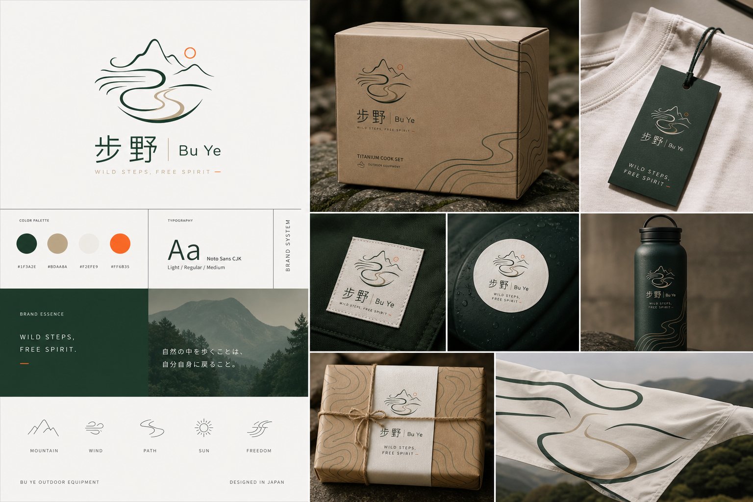 步野 Logo 系统与图形